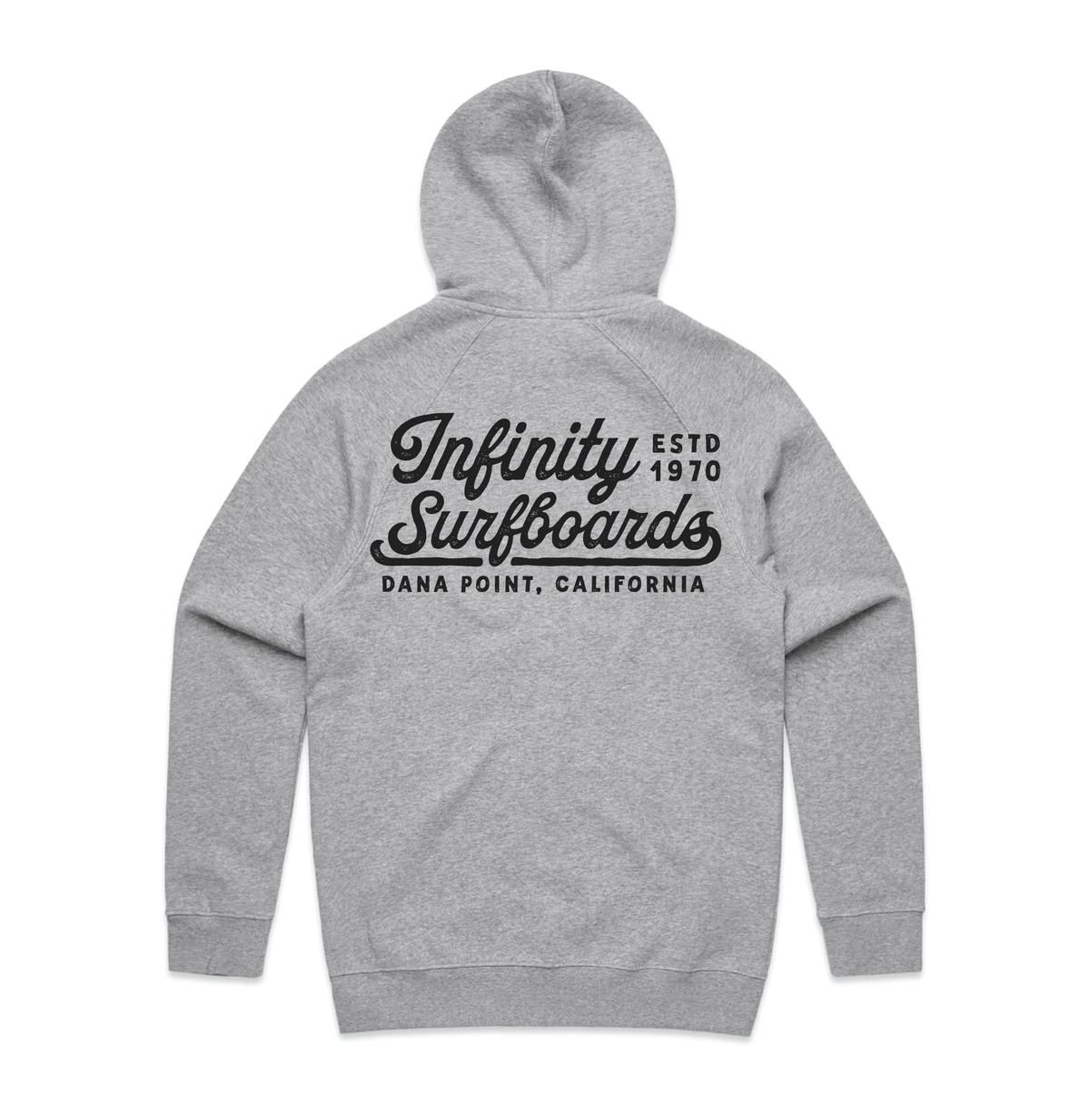 SCRIPT ZIP FRONT HOOD